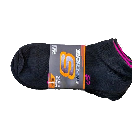 3PK WOMENS NON TERRY LOW CUT BLACK