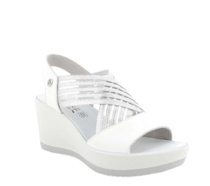 Women’s White Leather Sandals
