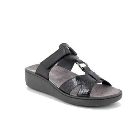 Women’s Black Leather Sandals