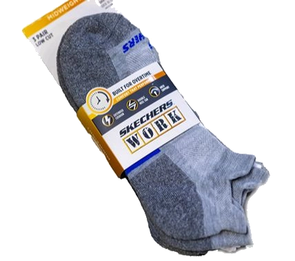3PK MENS EXTENDED TERRY LOW CUT W/ DOUBLE HEEL TAB