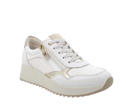 Women’s White Wedge Sneakers