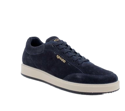 Sneakers for men blue with laces