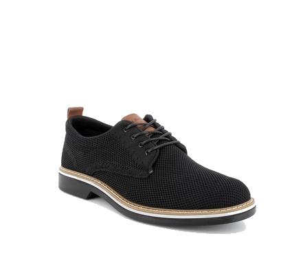 Lace-up shoes for men black with laces